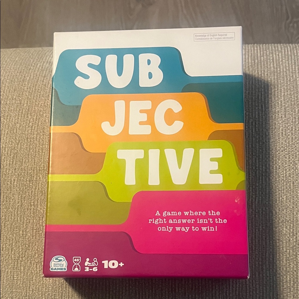 Subjective Board Game